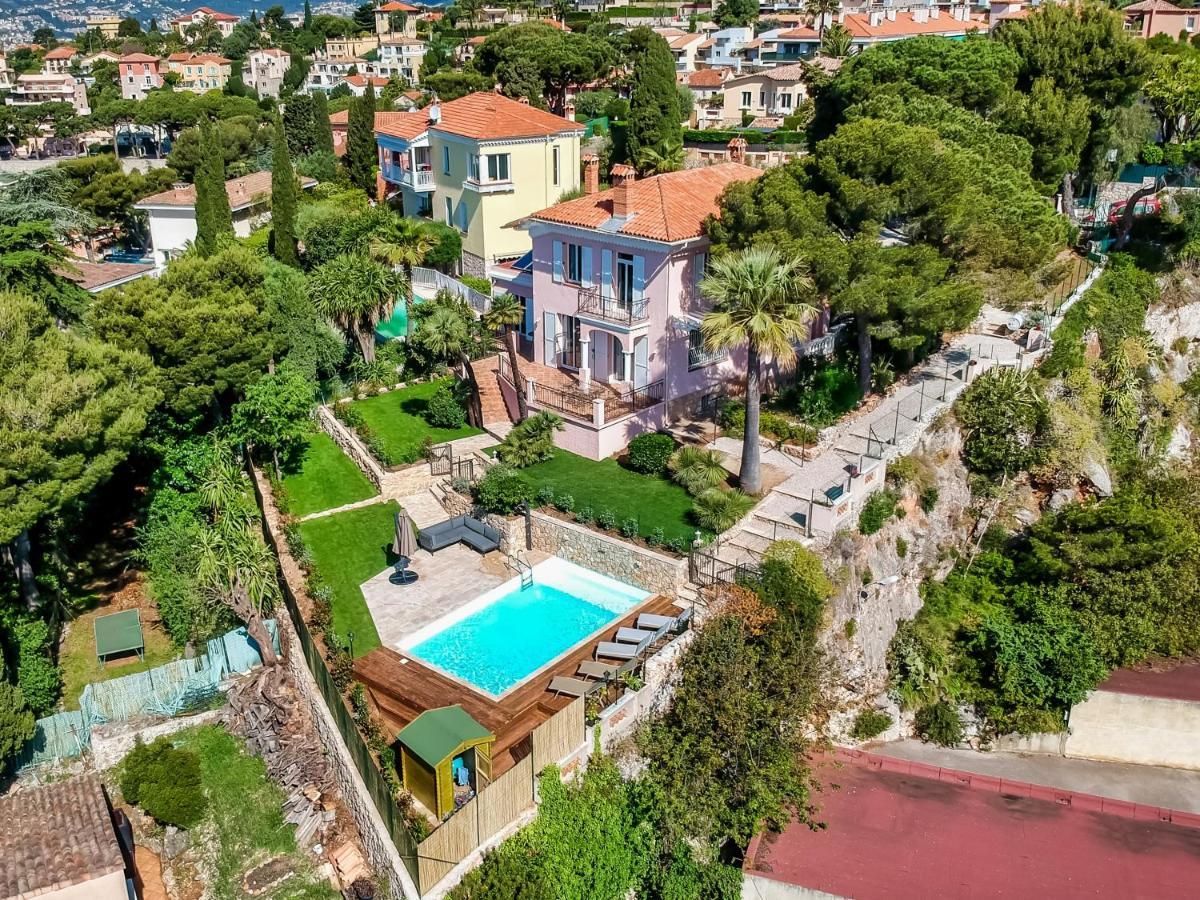 Stunning Seaview Villa. Villefranche Sur Mer المظهر الخارجي الصورة