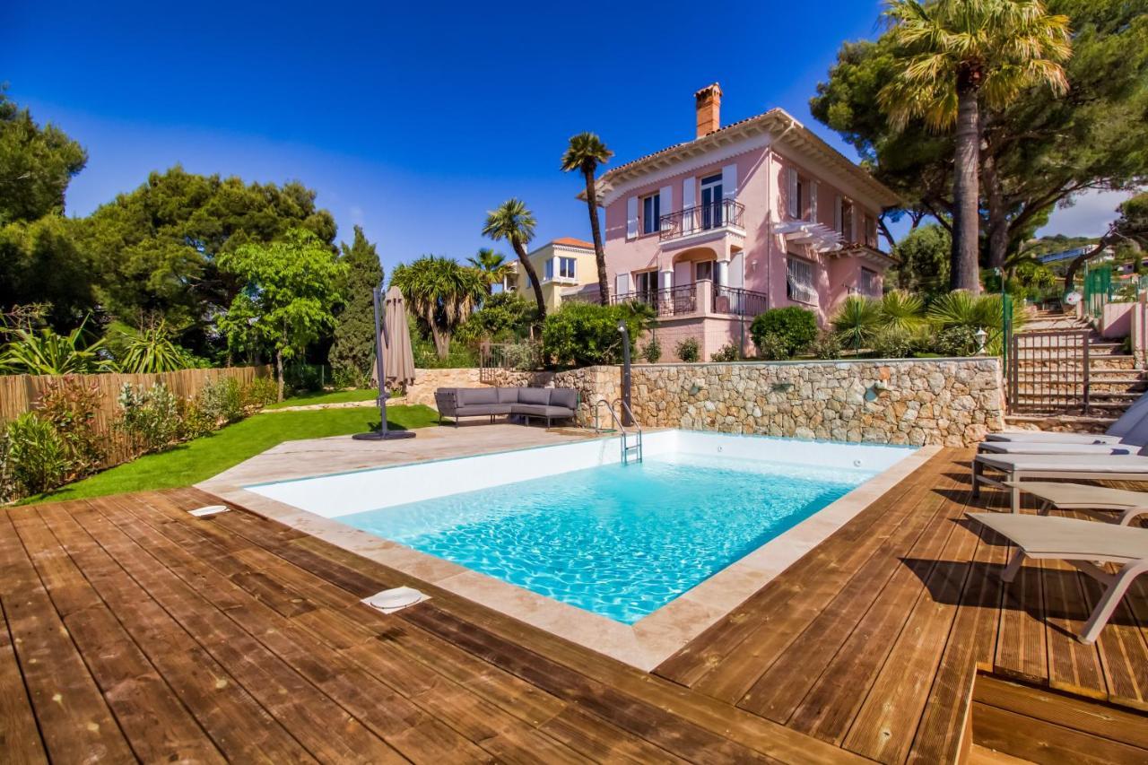 Stunning Seaview Villa. Villefranche Sur Mer المظهر الخارجي الصورة